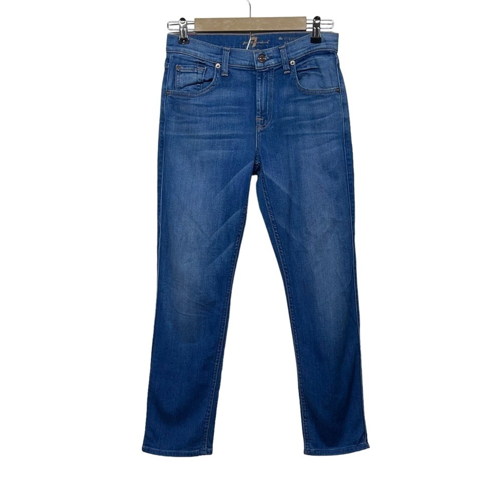 7 For All Mankind The Cropped‎ Relaxed Skinny Jeans Size 25